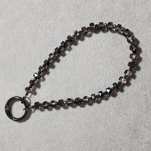 🔥Promotion🔥 Black Glass Beads Wristlet/Phone Bracelet/Bag Charm